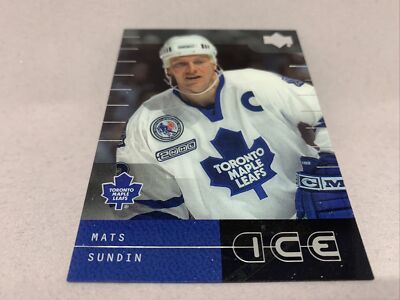 2000-01 Upper Deck Ice Hockey Clear Card #38 Mats Sundin Toronto Maple Leafs