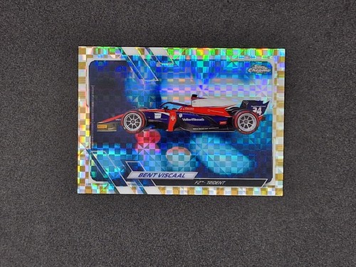 2021 Topps Chrome F1 Bent Viscaal Gold Checker Flag Refractor 06/50 #135