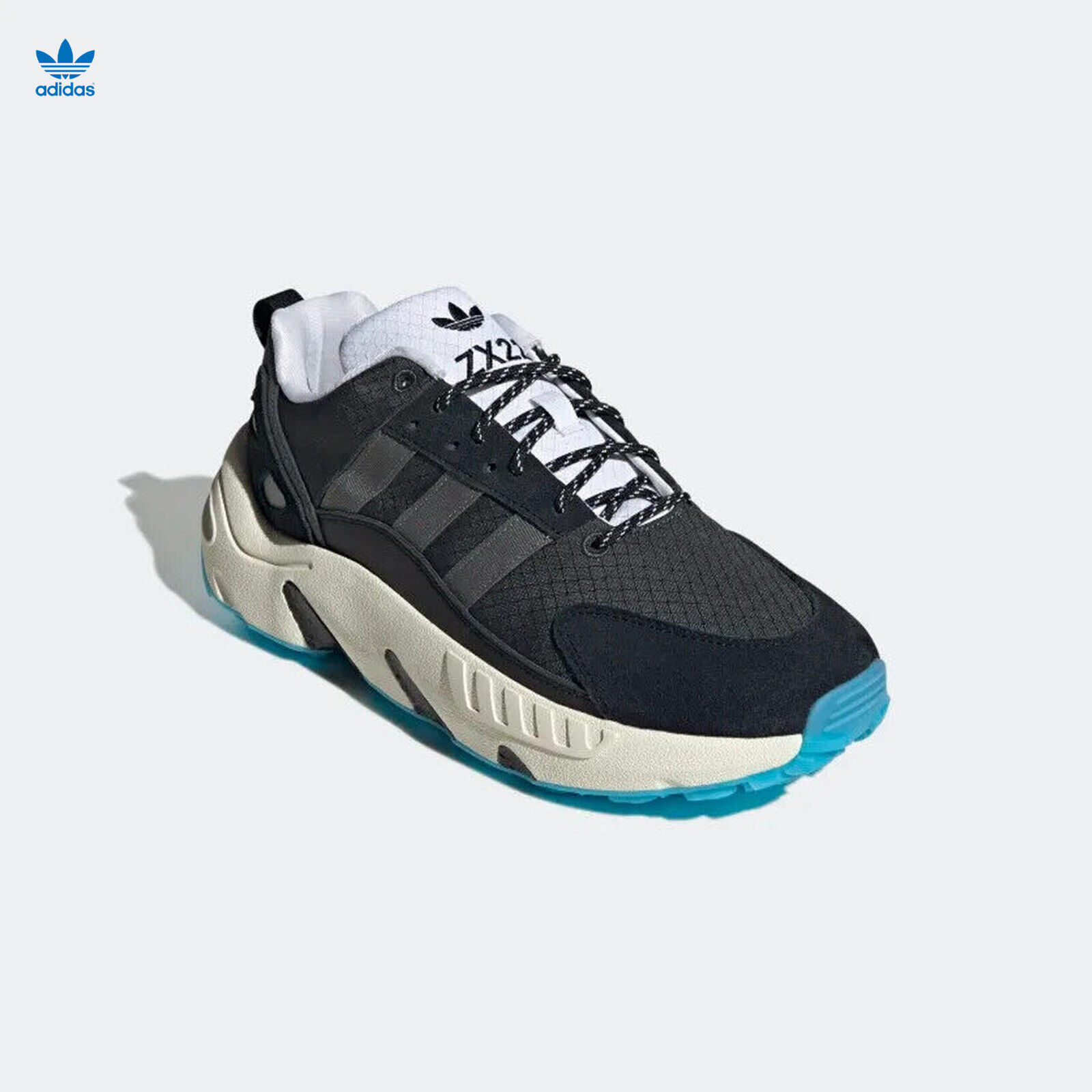 Adidas ZX 22 Boost Core Black/White Athletic Shoes GX4065 Men's 