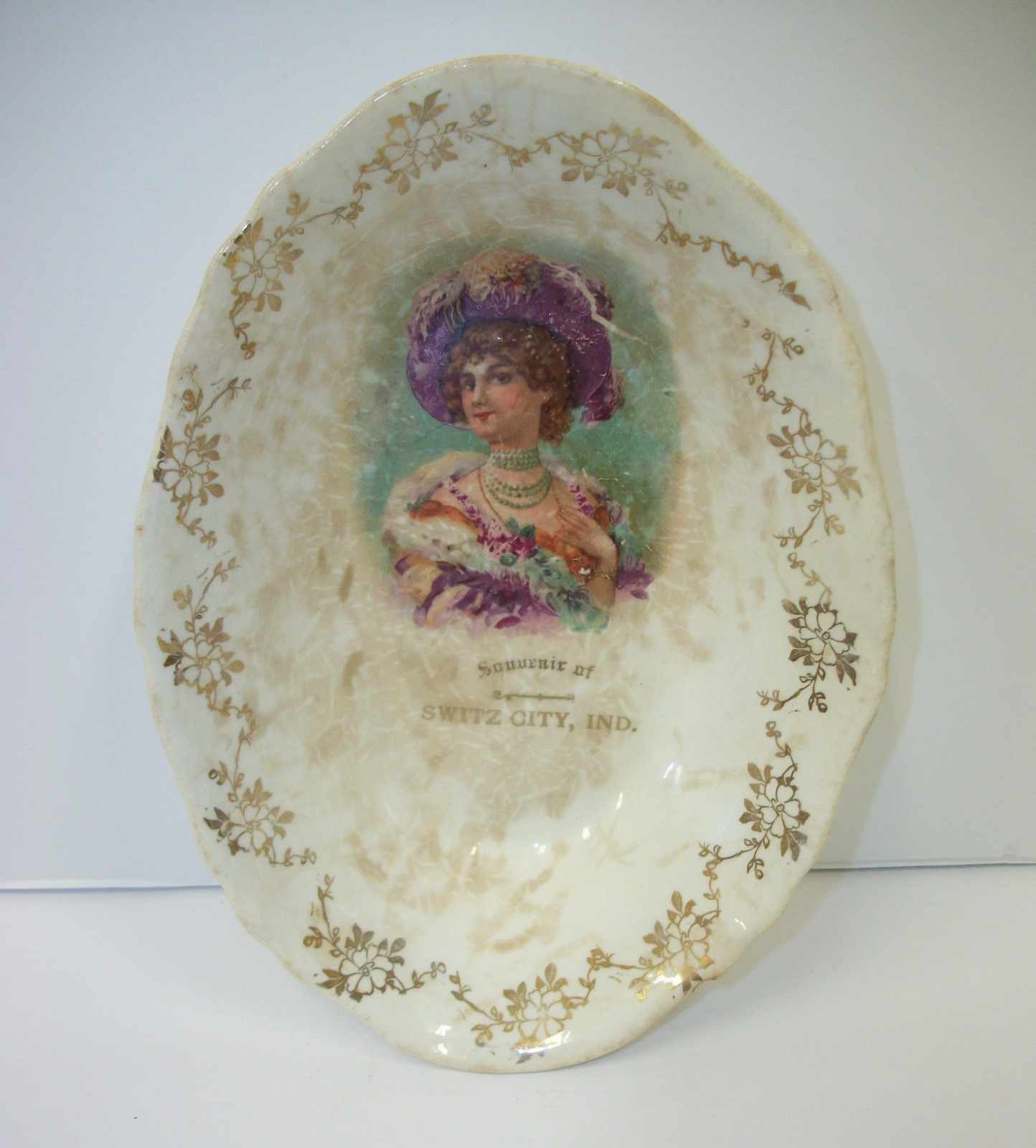 Antique Advertising Bowl Souvenir of Switz City Indiana eBay