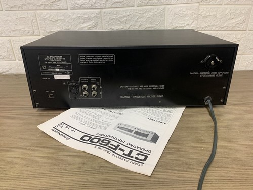 Pioneer CT-F600 *Stereo Cassette Tape Deck + manuale -da cambiare cinghia- - Foto 12 di 12