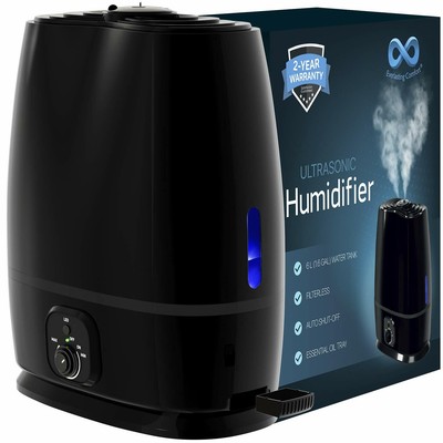 Everlasting Comfort Ultrasonic Cool Mist Humidifier (6L) with Essential