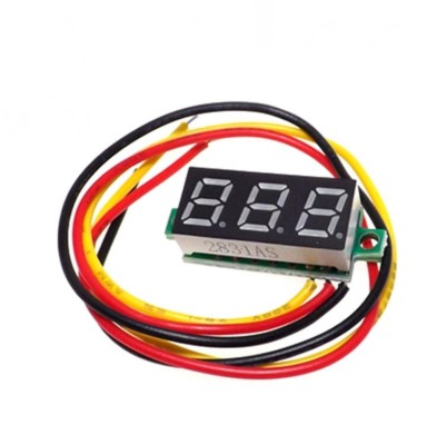 Green 0.28'' 3Wire LED DC 0-100V Voltmeter Digital Display Voltage Panel Meter