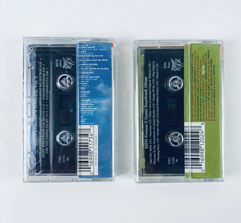 2x ESPN X Games Soundtrack Cassette Tape SEALED Beastie Boys Wu Tang Sublime - Image 2 of 3