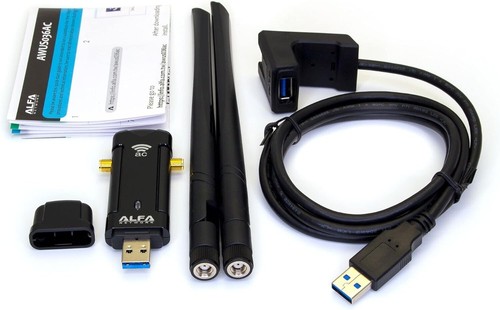 Alfa USB WiFi Adapter dual-band 2,4 GHz/5 GHz - AWUS036AC - Photo 3/3