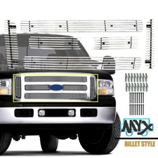 Fits 2005- 2007 Ford F250/F350 Super Duty/Excursion Front Grille Grill Combo