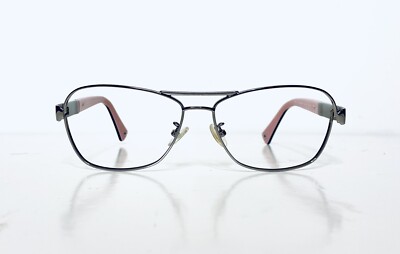 Coach Silver Aviator Frame W Black Pink Temple Glasses  display picture 3