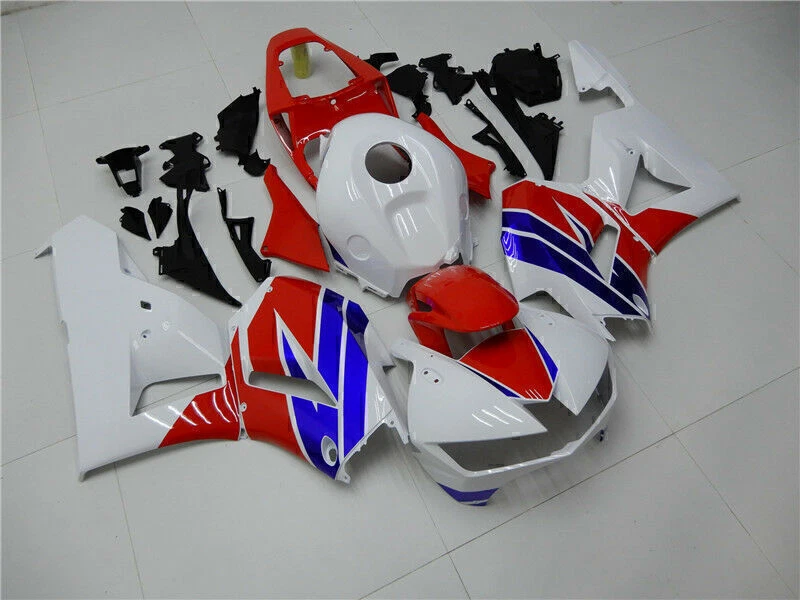 Kit de carenado ABS para Honda CBR600RR 2013-2023 16 17 18 19 20 carrocería rojo blanco Foto 3 de 4