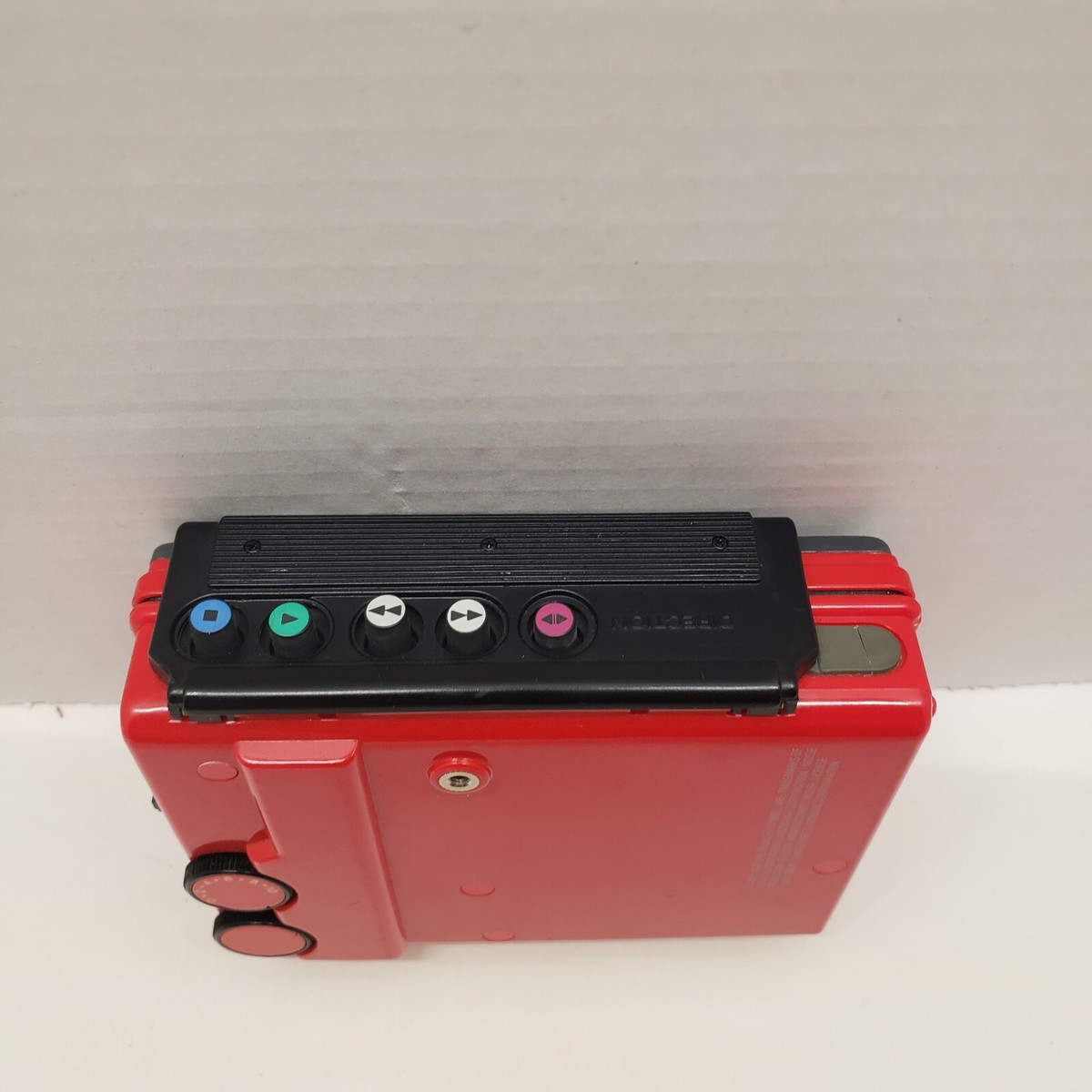 Red Sony Sports Walkman WM-F75 Cassette Tape Player AM/FM Red Sony Sports Walkman WM-F75 Cassette Tape Player AM/FM