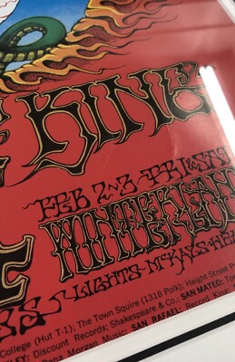 Jimi Hendrix BG-105 2nd Print Flying Eyeball Poster Rick Griffin