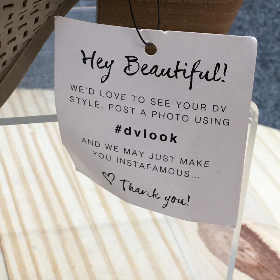 全新 Dolce Vita 凉鞋 女式 6 Kenli 休闲 穿孔 堆叠 高跟鞋 骡子 棕色 — 第 4/4 张图片