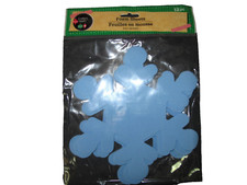 12 pc Blue Snowflake Foam Shape Sheets Arts  Crafts Kids Crafters Square 8"