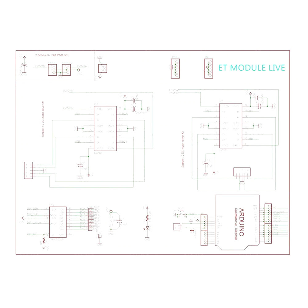L293D Motor-Treiber Modul - 2 Stück DC Motor Steuerplatine Für Arduino Projekte