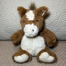 Animal Alley Pony Horse 9  Plush Bean Bag Shaggy Brown Stuffed Animal ToysRUs