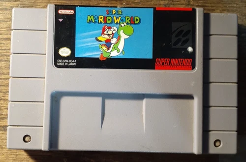 Super Mario World (Super Nintendo SNES, 1991) Good Shape & Tested Game Only