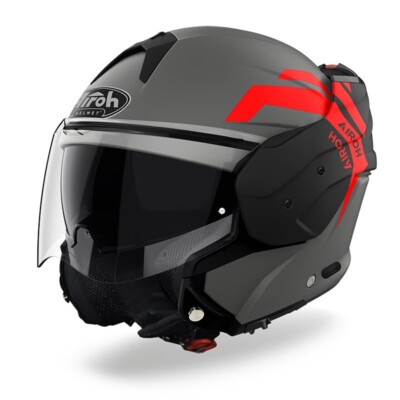 CASCO MODULARE AIROH MATHISSE ILLUSION ORANGE MATT - TAGLIA M