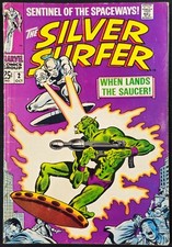 The Silver Surfer #2 FN 1st Badoon 1968 Buscema Marvel Comics Silver Age U-1