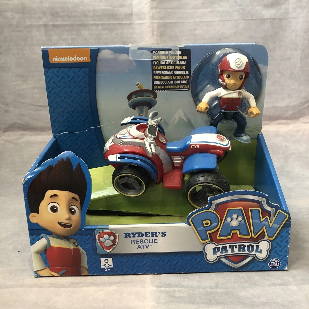PAW Patrol Ryder s Rescue ATV Pup Vehicle Car Figure Kids Toys