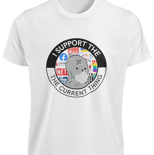 I Support the Current Thing SHIRT Funny Useful Idiot NPC MEME Political Joke TEE - 第 1/11 張圖片