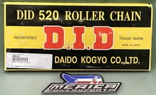 NEW GENUINE D.I.D. 520-114RB NON-SEALED CHAIN 520 X 114RB