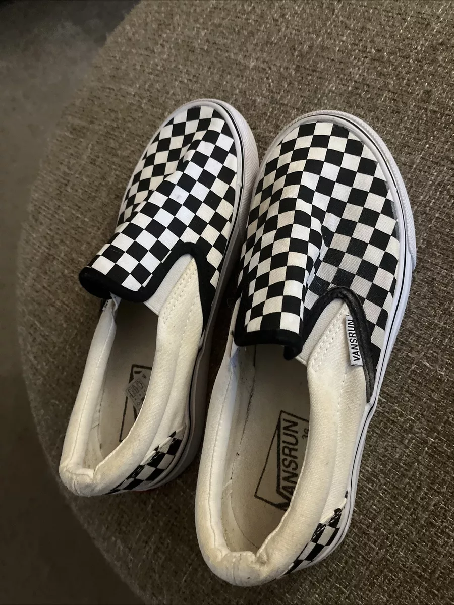 Vans Classic Checkered Canvas Slip on Shoes sneakers Women s 6 EU