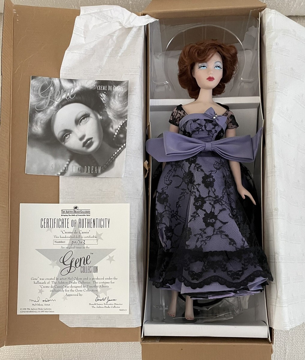 1998 ASHTON DRAKE CREME DE CASSIS GENE~ W/ COA MEL ODOM MINT