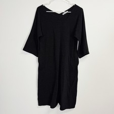 Colette Sweater Dress Womens Size Small Black Stretch Pockets