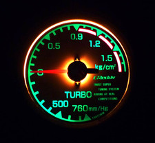 Trust Greddy 60mm Mechanical Boost Gauge White Face 1.5 Bar Green Led R34 Supra