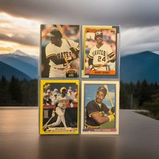MLB Baseball Pittsburgh Pirates Barry Bonds Lot (4) Cards