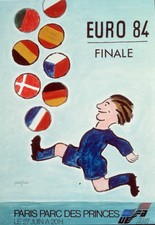 EURO 84 FINALE – PARIS, PARC DES PRINCES – FRANCE 1984- REPRO MOVIE POSTER,
