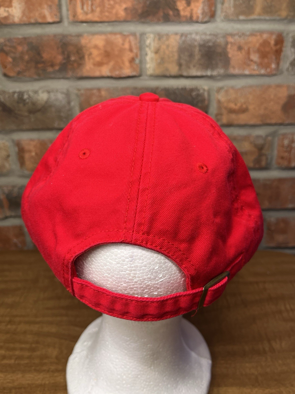 Plain Blank Solid Red Otto Strapback Buckle Adjus… - image 3