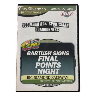 Gary Silverman Productions August 22 2008 Bartush Signs Final Points Night DVD