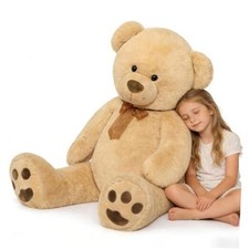 Giant Teddy Bear Stuffed Animal 4ft - Classic Big Teddy Bear - 4 Feet Brown