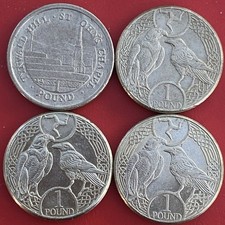 ISLE OF MAN 🇮🇲 4x £1 POUND COINS 2008 2017 2018 2020