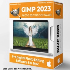 GIMP Photo Editing Software for MAC Graphic Design Image w/ Photo shop Guide CD