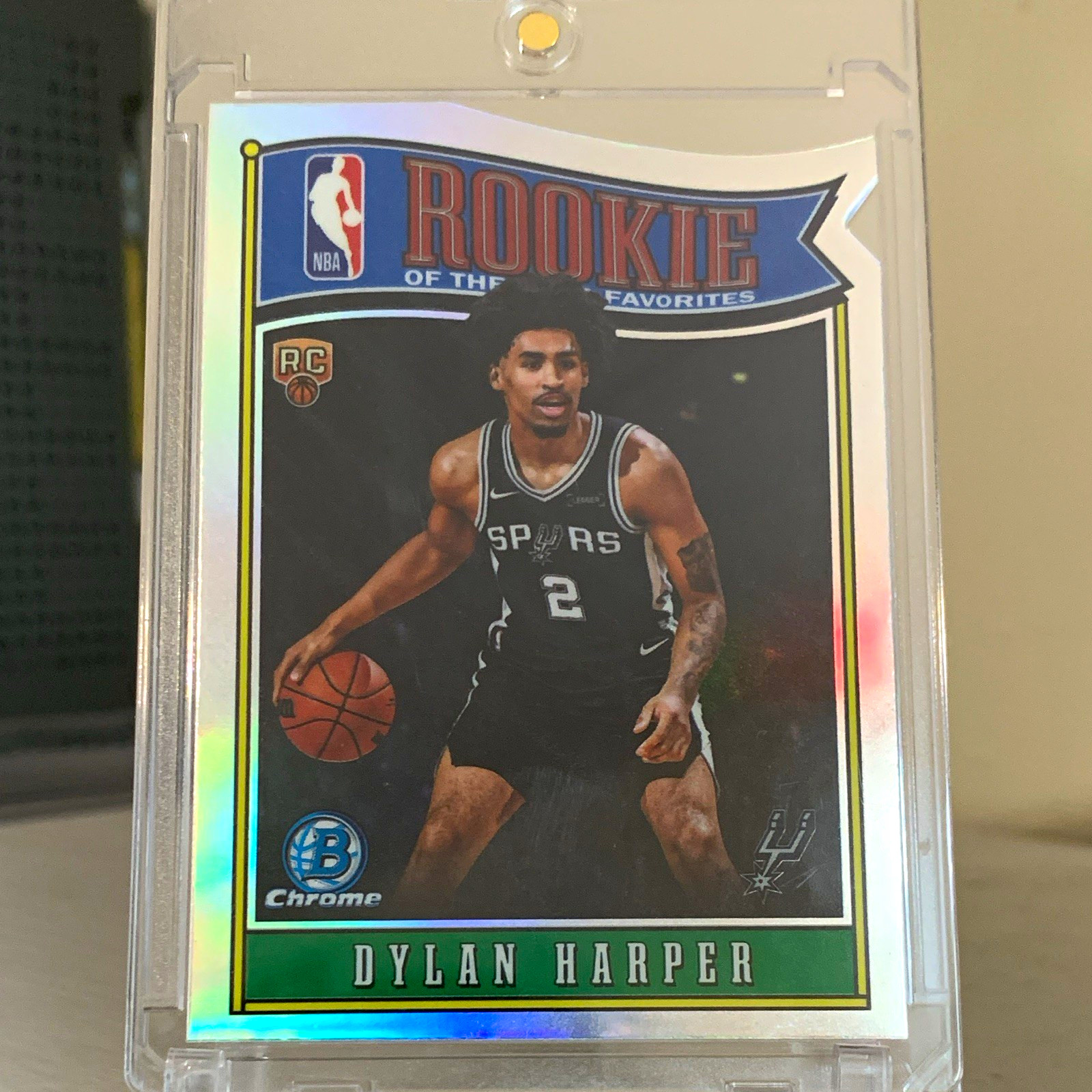 Topps Bowman Chrome 2025-26 Dylan Harper Spurs ROY Favorites Refractor