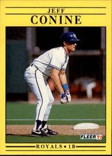 Jeff Conine 1991 Fleer Rookie Card #553. rookie card picture