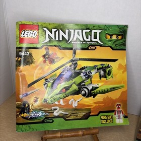 LEGO NINJAGO Rattlecopter 9443 Set Incomplete With Fang-Suei, Box & Manual