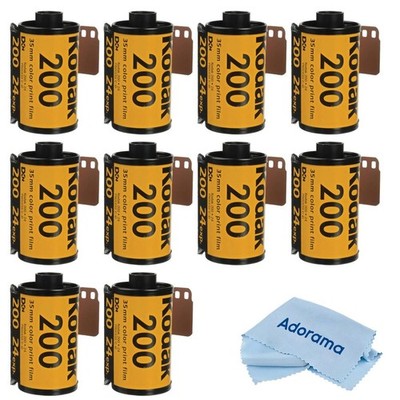 Kodak Kodacolor Gold 200 Negative Film ISO200, 24 Ex, USA 10-Pack #6033955 X10