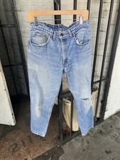 Vtg Levi’s 550 Jeans Men 33x30 Blue USA made Distressed Rare