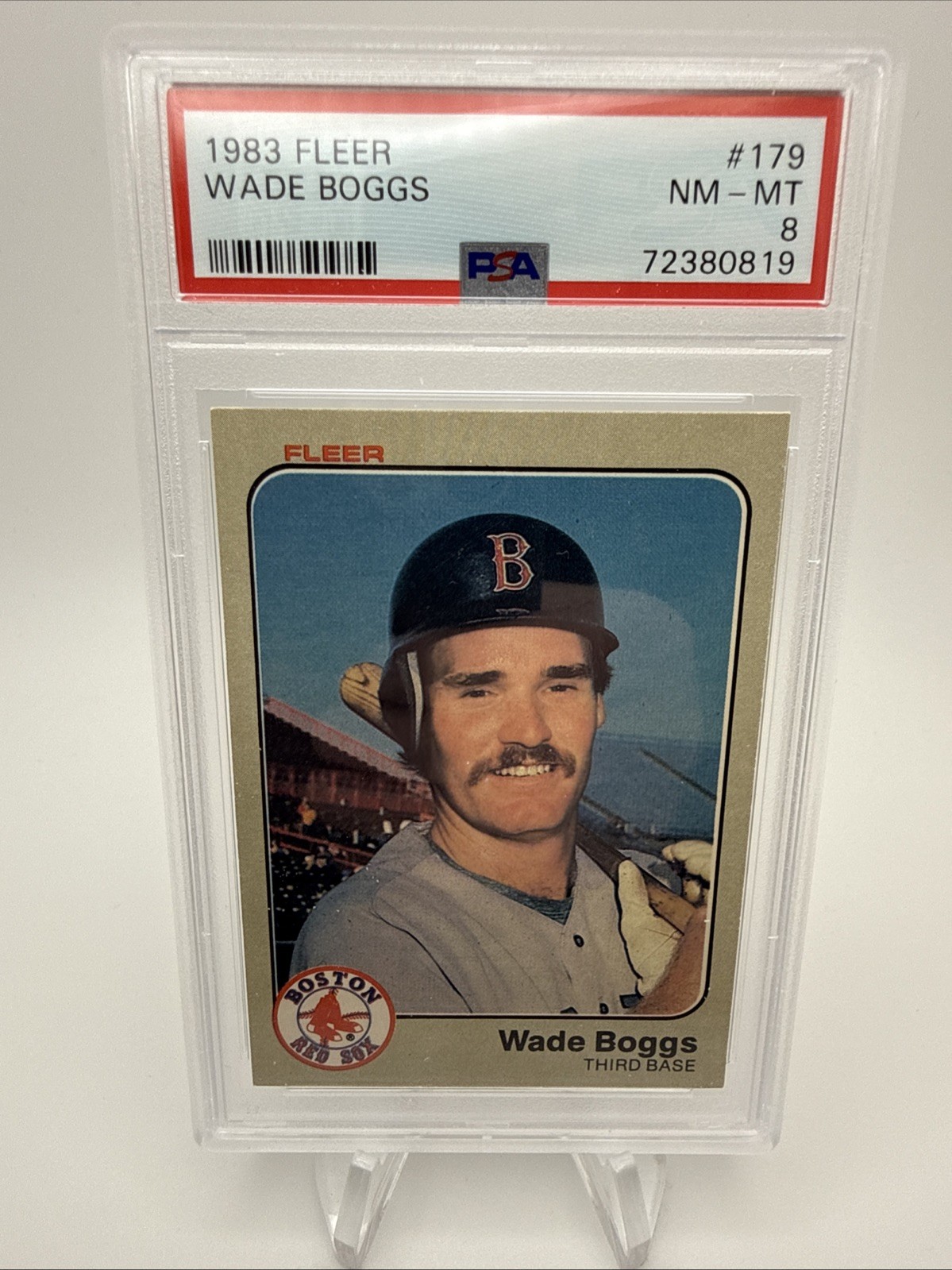 1983 Fleer #179 Wade Boggs - PSA 8 - Rookie Card - RC