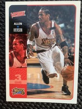 Allen Iverson Early Career Basketball Card Philadelphia 76ers