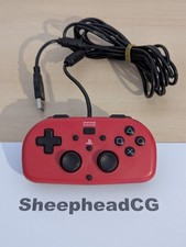 Hori Wired Mini PS4 Controller Red Gamepad for Kids - VGC, Fully Tested! UK!