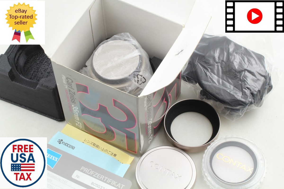 Top Mint w/Box Case] Contax Carl Zeiss Planar 35mm f2 Lens for G1