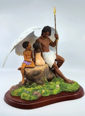 Ebony Vision Collectables Thomas Blackshear Under His Wings 37111