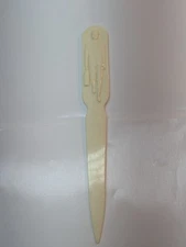 Letter Opener Fuller Brush Co Plastic Business Man Woman  Back To Back USA 8"