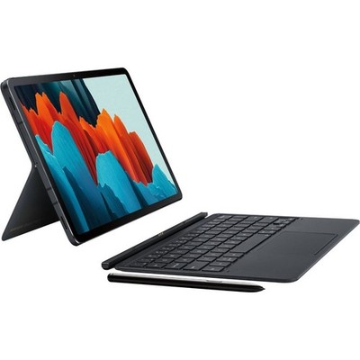 Samsung Galaxy Tab S7+/S8+ Book Cover Keyboard Tastatur 