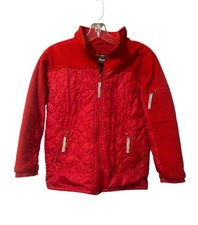 red L.L. Bean boys' reversible winter jacket Kids Medium 10-12 1185 