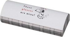 Peanuts Snoopy Eyeglass Glasses Case Gray These Glasses are mine Cloth Japan