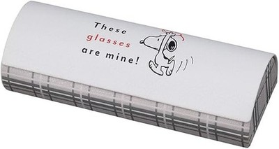 Peanuts Snoopy Eyeglass Glasses Case Gray These Glasses are mine! Cloth Japan